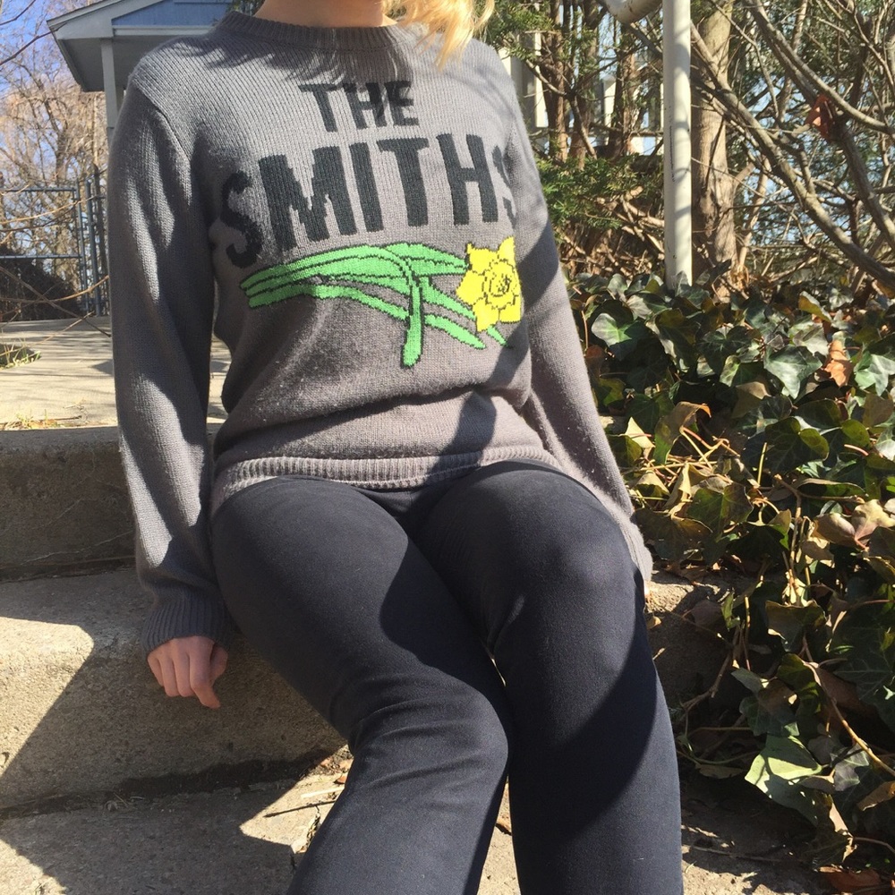 The Smiths Grey Acrylic Knit Sweater